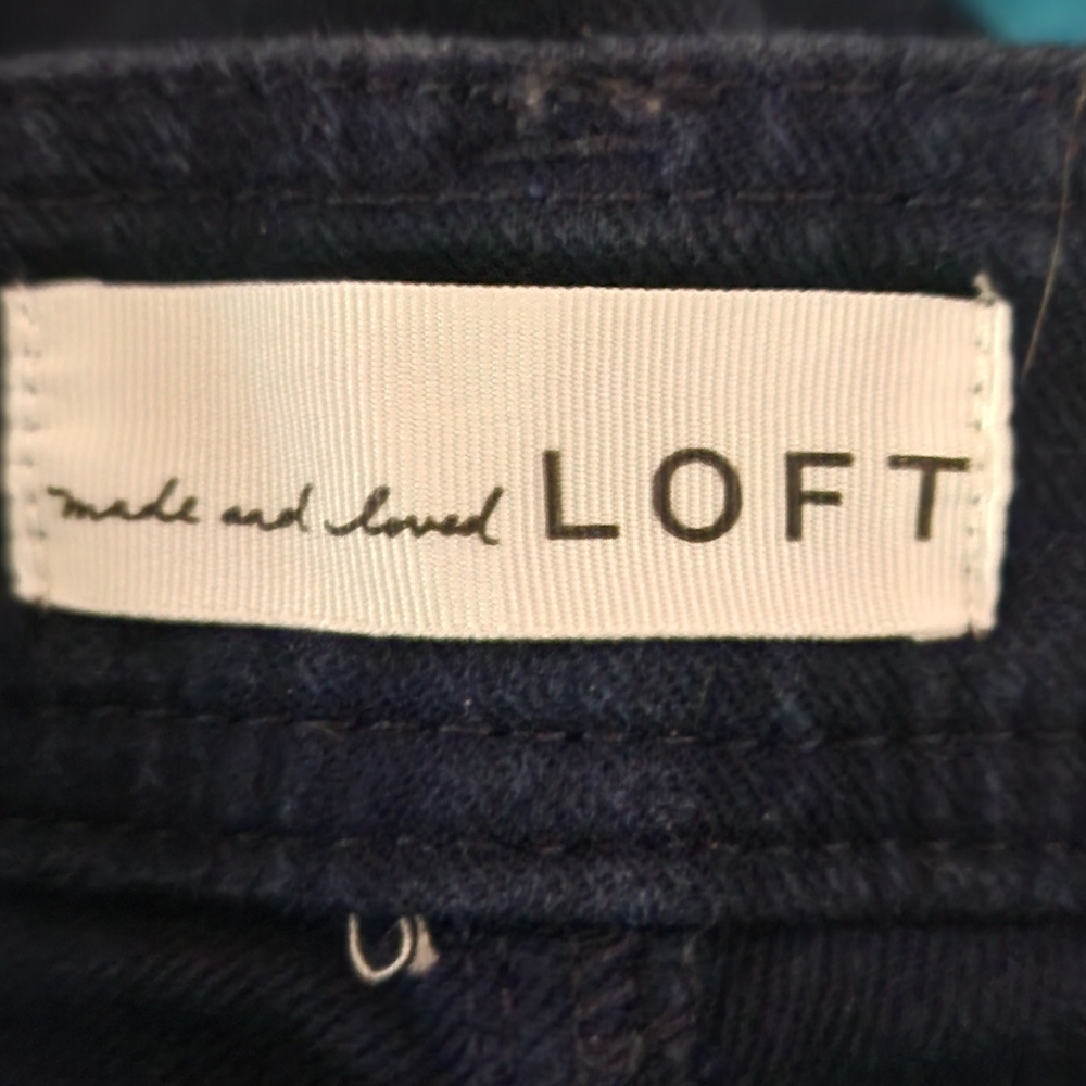 LOFT Utility High Rise Slim Flare Pants, Size 00P - Picture 4 of 6